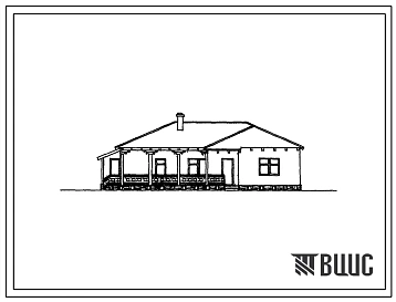 Типовой проект 185-000-111с Жилой дом с четырехкомнатной квартирой для индивидуальных застройщиков. Для строительства в 4Б и 4В климатических подрайонах (равнинных и низменных пунктах) Азербайджанской ССР сейсмичность