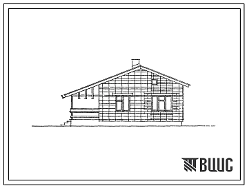 Типовой проект 184-188-2.2.87 1-этажный 1-квартирный 3-комнатный жилой дом со стенами из мелких блоков ячеистого бетона. 1,2,3 уровни инженерного обеспечения. Для Нечерноземной зоны РСФСР.