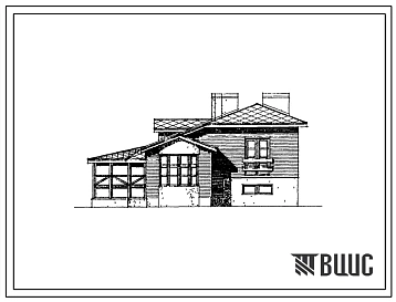 Типовой проект 144-16-140.91 Мансардный 3-комнатный жилой дом повышенной комфортости с квартирой в разных уровнях для индивидуальных застройщиков со стенами из кирпича (для строительства в сельской местности РСФСР)