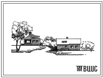 Типовой проект 184-89-65/1 Одноэтажный жилой дом с четырехкомнатной квартирой типа 4Б (шифр БКС-11). Для строительства во 2В климатическом подрайоне Белорусской ССР