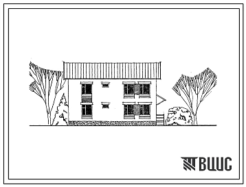 Типовой проект 144-24-270.13.87 Одноквартирный жилой дом с 4-комнатной квартирой в двух уровнях (для индивидуальных застройщиков западных районов УССР)