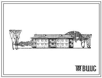 Типовой проект 111-26-76.83 2-этажный двухсекционный 12-квартирный жилой дом с укрупненными элементами