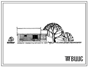 Типовой проект 186-115-38 1-этажный 1-квартирный дом с 2-комнатной квартирой 2Б с полным благоустройством. Стены брусчатые. Для строительства в 1В, 2В климатических подрайонах.