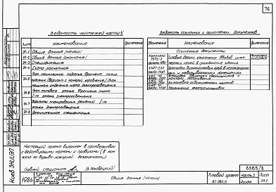 Альбом 3 Части 1, 2, 3, 4, 5, 6 Архитектурно-строительные чертежи выше отм. 0.000. Отопление и вентиляция. Водоснабжение и канализация. Газоснабжение. Электрооборудование. Связь и сигнализация