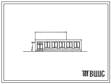 Типовой проект 254-8-15 Аптека 3 категории для сельского строительства в 1В климатическом подрайоне, 2 и 3 климатических районах