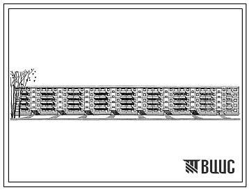 Типовой проект 1-464А-61  Пятиэтажный восьмисекционный крупнопанельный жилой дом на 119 квартир (однокомнатных  20, двухкомнатных  50, трехкомнатных малых  10, трехкомнатных  29, четырехкомнатных малых  10). Конструктивный вариант из керамзитобетонных пан
