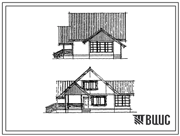 Типовой проект 146-209-24 Мансардный одноквартирный жилой дом с четырехкомнатной квартирой. Для индивидуальных застройщиков.