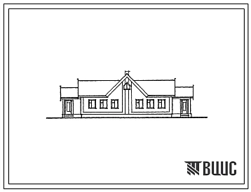 Типовой проект 184-16-108.2.13.87 Одноэтажный двухквартирный жилой дом с одно- и трехкомнатными квартирами для государственного строительства в Северо-Кавказской зоне РСФСР. Вариант - стены из саманных блоков