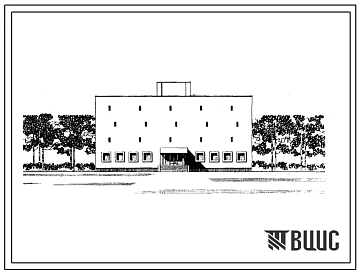 Типовой проект 264-24-3 Здание государственного архива на 400 тыс. единиц хранения. Для строительства во 2 и 3 строительно-климатических зонах.