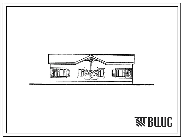 Типовой проект 184-000-452сп.13.86 Одноэтажный дом с пятикомнатной квартирой типа 5Б. (Ввод опубл. в И-10-86). Для Туркменской ССР