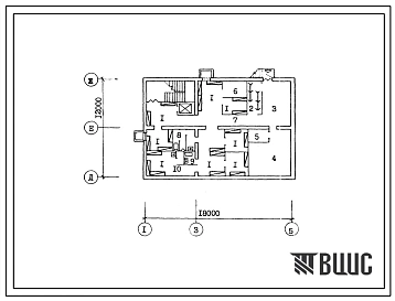 Типовой проект П-4-100(274-22-54сп.13.86) Хозяйственно-бытовые помещения  подвале чайханы на 75 посадочных мест, (убежище на 100 человек, размеры убежища 18м на 12м, режимы вентиляции 1,2).
