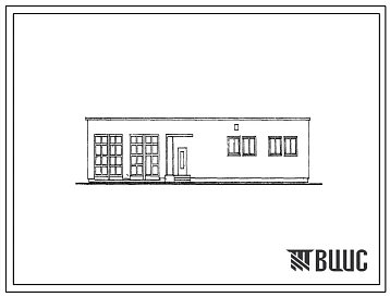 Типовой проект 264-19-8 Хозяйственный блок для домов пионеров для строительства во 2 и 3 строительно-климатических зонах.