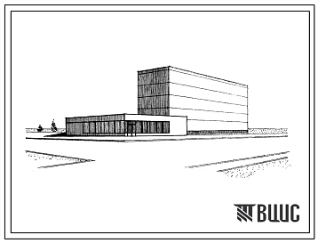 Типовой проект 274-32-5 Встроенно-пристроенные предприятия обслуживания  при жилых домах. Блок II.Пристраиваемая часть. Для строительства во II и III строительно-климатических зонах. Стены из кирпича.
