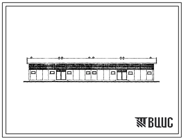 Типовой проект 191-000-379.13.86 Хозяйственная постройка на 4 секции из сборных индустриальных изделий (для строительства в Литовской ССР)