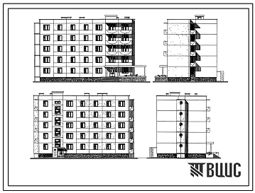 Типовой проект 161-210-15/1.2 Общежитие на 100 мест для сельских профессионально-технических училищ и совхозов-техникумов