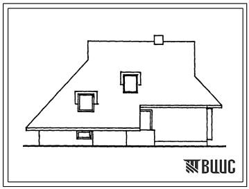 Типовой проект 143-000-732.13.88 Мансардный 1-квартирный 5-комнатный жилой дом с подвалом. Для индивидуальных застройщиков в Латвийской ССР.