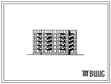 Типовой проект 114-065с/1 Блок-секция рядовая двухсекционная торцевая на 30 квартир (однокомнатных 1Б-10, двухкомнатных 2Б-10, трехкомнатных 3Б-10) из крупных блоков. Для строительства в районах сейсмичностью 8 баллов
