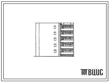 Типовой проект 85-08/1 Блок-секция пятиэтажная 15-квартирная (однокомнатных 1Б-1; двухкомнатных 2Б-14).
