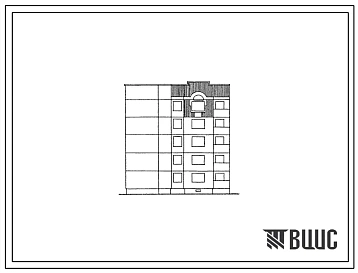 Типовой проект 90-0157.23.87 Компоновочный объемно-планировочный элемент 5 этажный 5.3.1Л (для Владимирской области)