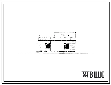 Типовой проект 184-40-76с.85 Одноэтажный жилой дом  с шестикомнатной квартирой усадебного типа с надворными постройками для строительства в 4А климатическом подрайоне южной зоны Узбекской ССР сейсмичностью 7 и 8 баллов