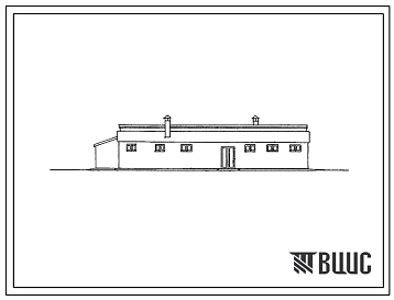Типовой проект 804-46с Конюшня с баз-навесом на 75 кобыл с жеребятами, для строительства в районах сейсмичностью 7 баллов