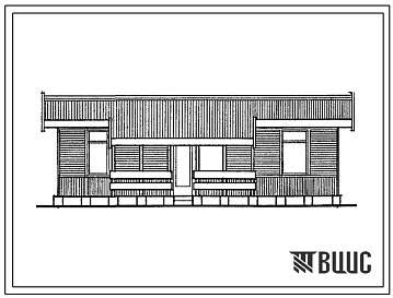 Типовой проект 186-000-700.13.87 Дачный домик на 4 человека со стенами из деревянно-щитовых конструкций для строительства в УССР