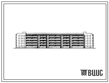 Типовой проект 114-132-3с Пятиэтажный шестисекционный дом на 70 квартир (однокомнатных 1Б-10; двухкомнатных 2Б-30; трехкомнатных 3Б-30), для строительства в 3, 3Б, 3В климатических подрайонах сейсмичностью 7 баллов