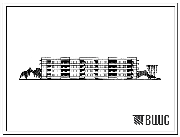 Типовой проект 111-26-33/1 Четырехэтажный четырехсекционный 48-квартирный жилой дом (однокомнатных 1Б — 16, двухкомнатных 2Б — 16, трехкомнатных 3Б — 16). Для строительства во II и III климатических районах Украинской ССР.