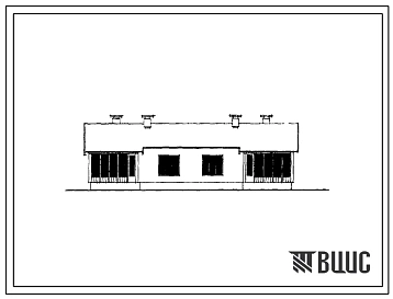 Типовой проект 184-14-5 Одноэтажный двухквартирный дом с трехкомнатными квартирами со стенами из местных материалов.