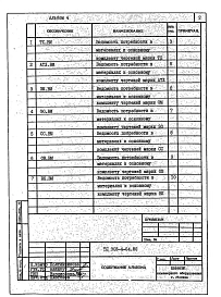 Альбом 4 Ведомости потребности в материалах систем инженерного оборудования