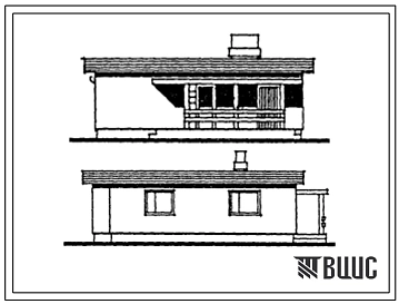 Типовой проект 183-000-418.13.86 Одноэтажный одноквартирный 3-комнатный жилой дом для государственного строительства в Латвийской ССР