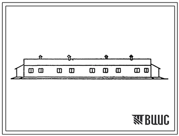 Типовой проект 804-2-27с.85 Конюшня на 40 рабочих лошадей (стены кирпичные).