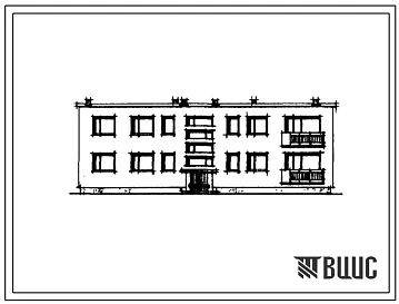 Типовой проект 114-22-49 Двухэтажный шестиквартирный секционный жилой дом (двухкомнатных-4, трехкомнатных-2).