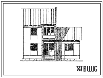 Типовой проект 143-17-118с.13.87 1-квартирный 5-комнатный жилой дом в двух уровнях для сельского государственного строительства. Для строительства в Грузинской ССР.