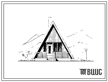 Типовой проект 189-000-83с Одноэтажный двухкомнатный садовый домик. Для строительства во 2В, 3В климатических подрайонах Казахстана ССР сейсмичностью 7, 8 и 9 баллов