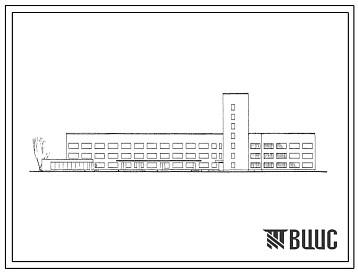 Типовой проект 254-4-2  Поликлиника на 1600 посещений в день.Для строительства в районах с расчетной наружной температурой от -20 до -40?С.
