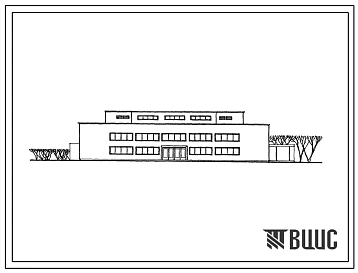 Типовой проект 274-20-12/71 Столовая на 530 мест, работающая на сырье (стены из кирпича). Для строительства в 1В климатическом подрайоне, во 2 и 3 климатических районах.