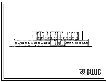 Типовой проект 284-4-53 Баня оздоровительного типа на 200 мест с прачечной срочной стирки на 250 кг сухого белья в смену. Для строительства в 1В климатическом подрайоне, 2 и 3 климатических районах
