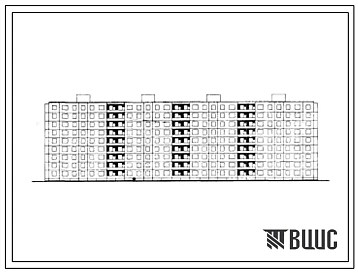 Типовой проект П-49-04/10  Девятиэтажный четырехсекционный крупнопанельный жилой дом на 144 квартиры