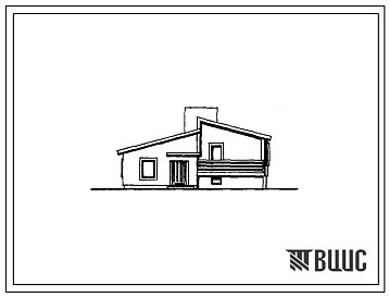 Типовой проект 183-000-355.85 Одноэтажный жилой дом с трехкомнатной квартирой типа 3Б, с газобетонными стенами и последующим благоустройством для государственного строительства в сельской местности Латвийской ССР