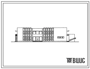 Типовой проект 264-20-49С Административное здание для поселков с населением 2000 жителей. Для строительства в IV климатическом районе сейсмичностью 7, 8 и 9 баллов на грунтах непросадочных и на грунтах II типа просадочности.