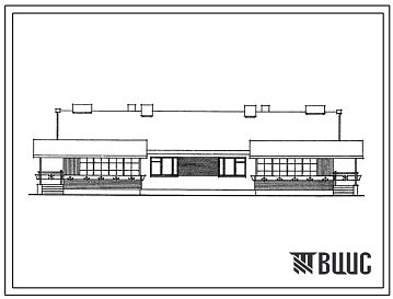 Типовой проект 184-16-42/1 Одноэтажный двухквартирный жилой дом с трехкомнатными квартирами. Для индивидуальных застройщиков.