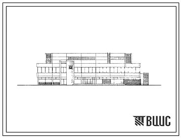 Типовой проект 272-20-42 Столовая самообслуживания на 500 мест для студентов, работающая на полуфабрикатах. Для строительства во 2А, 2Б, 2В, 3А, 3Б и 3В климатических подрайонах.