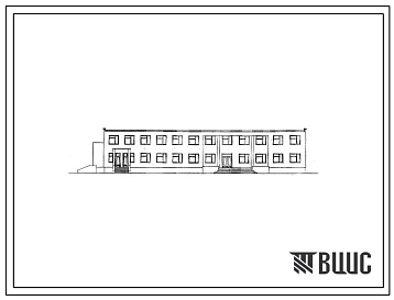 Типовой проект 254-4-6 Сельская поликлиника на 150 посещений в смену для строительства в 1В подрайоне, 2 и 3 климатических районах