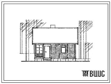 Типовой проект 186-000-44 Одноэтажный летний садовый домик (типы 1 и 2)