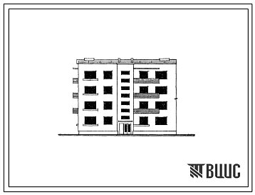 Типовой проект 30-01 Четырехэтажная блок-секция на 12 квартир (однокомнатных 1Б-4, двухкомнатных 2Б-4, трехкомнатных 3Б-4). Торцевые левые, торцевые правые и рядовые для строительства в 1В и 2В климатических подрайона