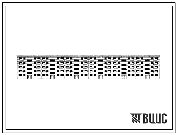 Типовой проект 1-467А-7  Пятиэтажный шестисекционный крупнопанельный жилой дом на 90 квартир.(Вариант конструкций из автоклавного силикатобетона)
