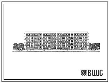 Типовой проект 115-102-3с 5-этажный 4-секционный жилой дом на 60 квартир с применением секций (для строительства в районах с сейсмичностью 7 баллов).