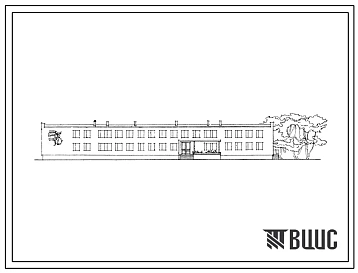 Типовой проект 224-9-16сп Спальный корпус на 120 мест для школы-интерната, для строительства в районах с сейсмичностью 7 баллов, на просадочных грунтах 1 типа.