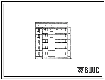 Типовой проект 144-021.13.87 Блок-секция 5-этажная 15-квартирная торцовая правая 1-2-3 /для строительства в УССР/